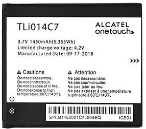 Акумулятор TLi014C7, TLi014CA для Alcatel 4024D, 4024X One Touch Pixi First