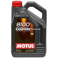 Моторне масло Motul 8100 Eco-lite 0W-20 (5Л, синтетичне), Франція