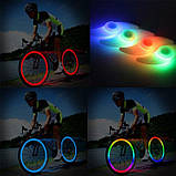 LED Велогабарит на спицю колеса мигалка моргалка підсвітка метелик, фото 2