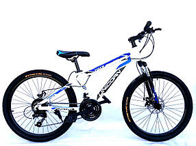 Велосипед Unicorn - Tiger 24" размер рамы 13" Бело-голубой