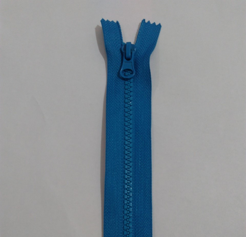 Блискавка трактор №5 роз'єм 80см S-162 блакитний яскравий ZIP