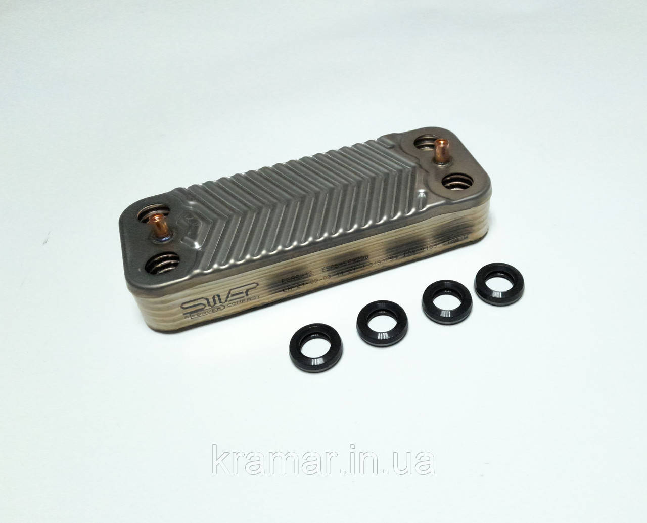 Теплообмінник для котла Immergas Mini 24 3E, Mythos 24 2E, Maior 4E вторинний (12 пластин) 3.021692