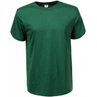 Мужская яркая зеленая однотонная базовая футболка