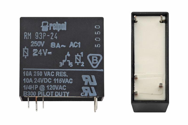 Реле проміжне RELPOL RM93P-24-S-W 16А 1CO 24V DC (електромеханічне)