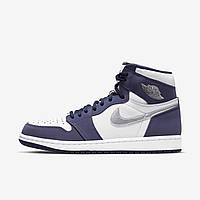 Кроссовки женские и подростковые Air Jordan Retro 1 High Navy Blue And White pol1407 Кроссовки женские и подростковые Air Jordan Retro 1 High Navy Blue And White