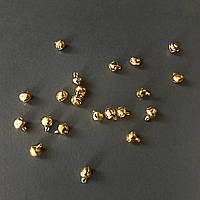 Бубонці металеві золоті, 8х6 мм