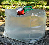 Рукомийник для кемпінгу/дачі 20 л із краном прозорий контейнер вода, фото 2