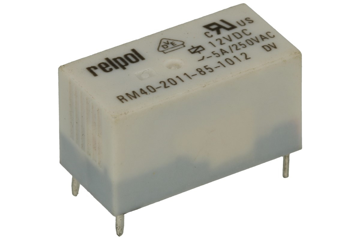 Реле проміжне RELPOL RM40-2011-85-1012 5А 1CO 12V DC 2611694 (електромеханічне)