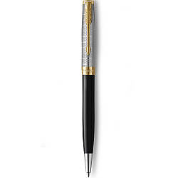 Ручка Parker кулькова SONNET 17 Metal & Black Lacquer GT BP (68132)