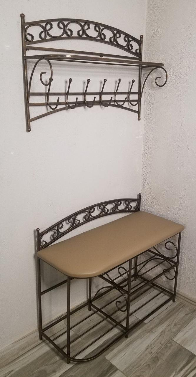 Прихожая кованая раздельная Ажур 70 см левосторонняя (ID#646974520 ...