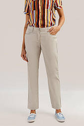 Літні жіночі брюки прямого крою Finn Flare S19-32002-211 бежеві XS