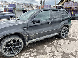 Дефлектори вікон (вітровики) BMW X5 E53 2000-2007 4D (вставні, 4 шт.) (HEKO)