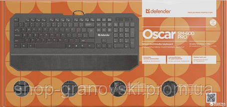 Универсальная проводная клавиатура Defender Oscar SM-600 Pro USB, фото 2