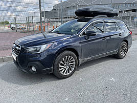 Дефлектори вікон (вітровики) з хром накладкою Subaru LEGACY / Outback 2015-> (Hic) ХРОМ 4 шт (HIC)