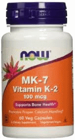 Витамин К-2 Now Foods MK-7 Vitamin K-2 100mcg 60 vcaps - фото 1 - id-p257262682