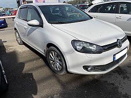 Дефлектори вікон (вітровики) VW Golf-6 2008-> 5D 4шт (HIC)