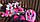 Комплект дитячих роликів (з м'якими колесами) із захистом та шоломом Scale Sport. Рожевий колір. Розмір 34-38, фото 2