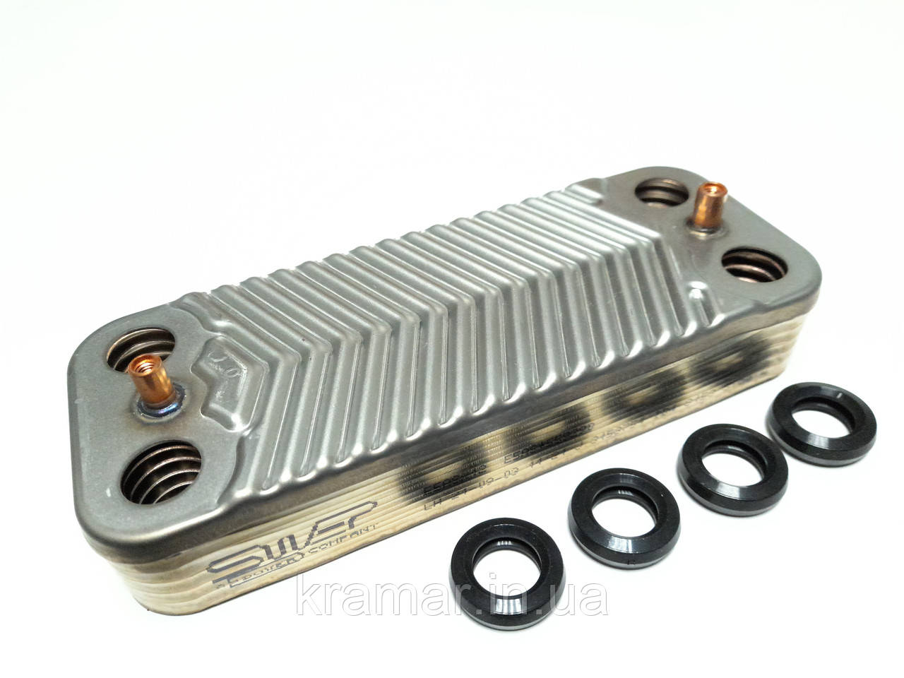 Теплообмінник Viessmann Vitopend 100 WH1D, Vitodens 100 WB1B - 14 пластин, фото 1