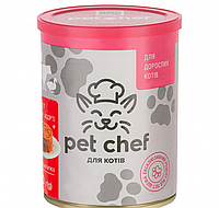 Паштет Pet Chef мясное ассорти для взрослых котов 360г