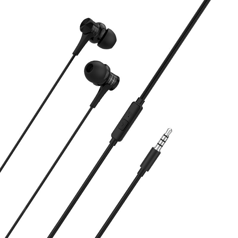 Навушники провідні вакуумні з мікрофоном BOROFONE BM22 Чорний, фото 1