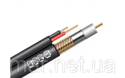 Кабель коаксіальний, RG-59cu black-2x0.50 DCG 100м