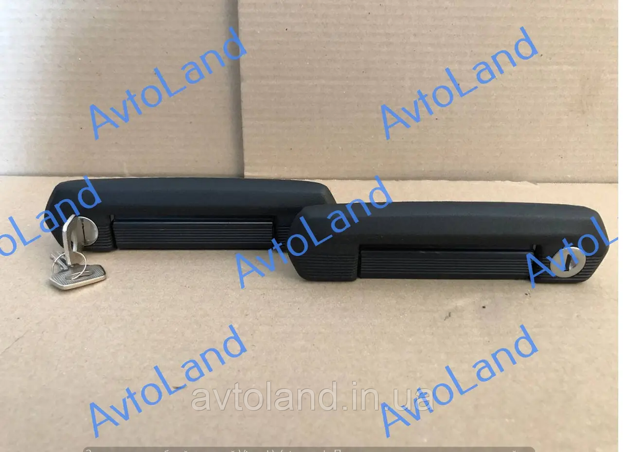 Ручки дверей ваз 21213 передні (чорні) з люсами Урбан (к-т), фото 1