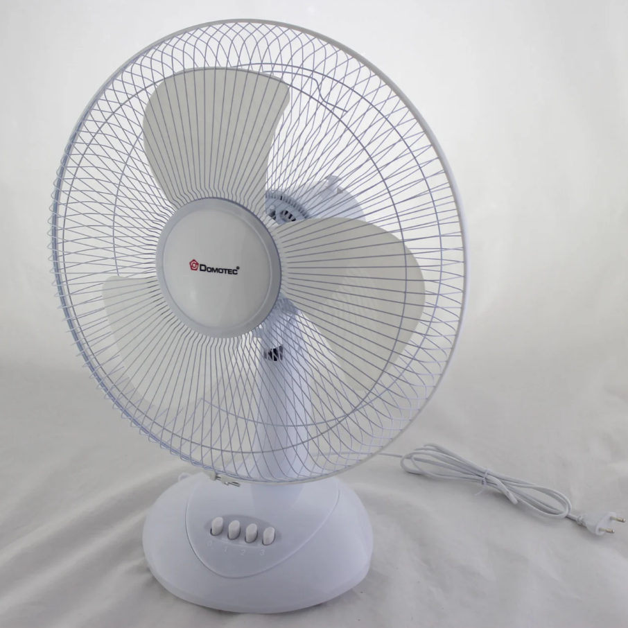 Настільний вентилятор Domotec MS-1626 Fan, 3 режими, 40 Вт, 43 см Білий