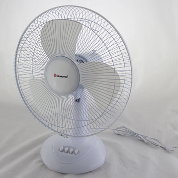 Настільний вентилятор Domotec MS-1626 Fan, 3 режими, 40 Вт, 43 см Білий, фото 2