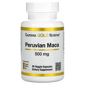 Мака перуанська California Gold Nutrition "Peruvian Maca" 500 мг (90 капсул)