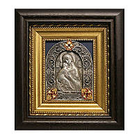 Икона из серебра Пресвятой Богородицы 17х15 см