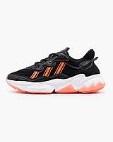 Кроссовки женские Adidas Ozweego black адидас озвиго черные легкие модные кроссы демисезонные повседневные