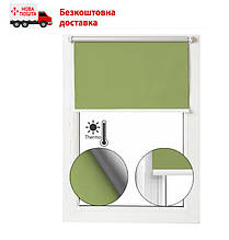 Термо ролети блекаут Tanova 205 Арджент Зелена | рулонні штори блекаут