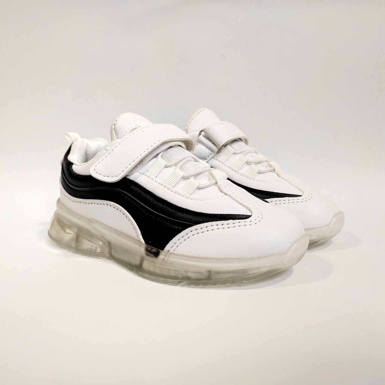 Білі кросівки демі демісезон літні спортивні дитячі на липучці