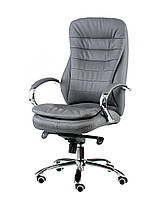 Кресло офисное компьютерное руководителя Special4You Murano gray обивка кожзам серого цвета