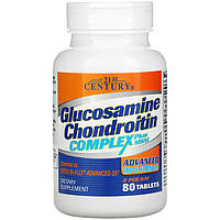 Глюкозамин, хондроитин и МСМ, 21st Century "Glucosamine Chondroitin Complex Plus MSM" (80 таблеток)