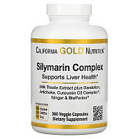 Силимарин комплекс California GOLD Nutrition "Silymarin Compleх" для очистки печени, 300 мг (360 капсул)