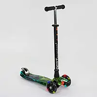 Самокат А 25462 / 779-1317 MAXI "Best Scooter" (1) пластмасовий, 4 колеса PU, СВІТЛО, трубка керма алюмінієва,