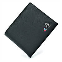 Мужской кожаный кошелек Twinsmouse чёрный 10 х 11,5 х 2 см (DRM_296533)