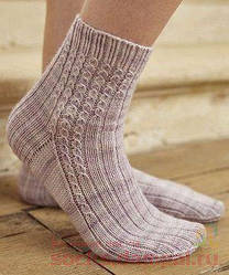 Як зв'язати гарні шкарпетки на двох спицях (Відео інструкція)