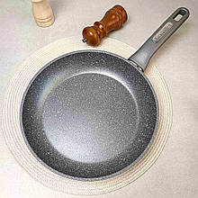 Середня гранітна сковорідка 26 см без кришки  для всіх видів плит