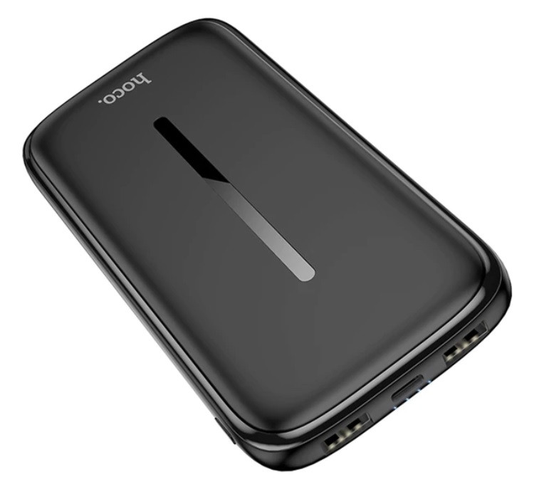 Power bank Hoco DB06 VIATOR 2USB/Micro/Type-C 10.000mAh Black