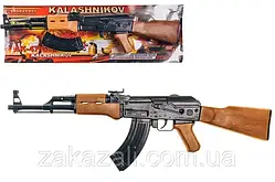 Дитячий Іграшковий Автомат Калашникова АК-47 (Розмах) на пістонах | Зброя для дітей Golden Gun 23x71x3,5 см