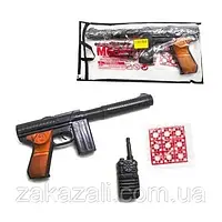 Дитячий Іграшковий автомат М60 на пістонах, з рацією 253 | Зброя (9 одноразових пістонів з 8-ю пострілами)