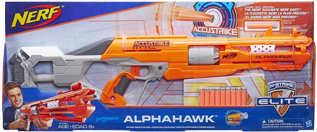 Бластер Hasbro Nerf Аккустрайк Альфахок N-Strike Elite AccuStrike Series AlphaHawk