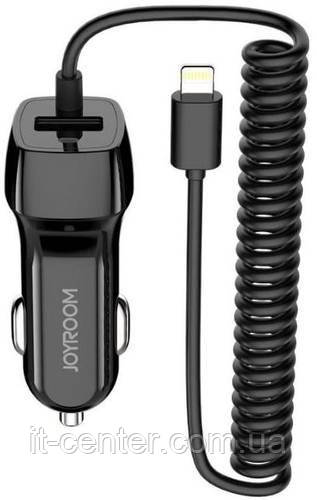 Зарядний пристрій JoyRoom UP-522AL 1xUSB 2.1A with Lighting Black (UP-522AL_L Black)