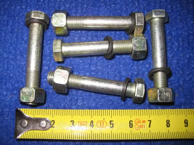 Болт М8 шаровой опоры с гайкой и гровером Таврия Славута ЗАЗ 1102 1103 ...