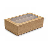 Коробка крафт для макаронс, еклерів, зефіру, фото 3