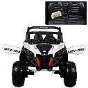Дитячий електромобіль Баггі джип 4x4 M 3602 EBLR-1 білий, фото 4