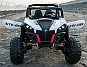 Дитячий електромобіль Баггі джип 4x4 M 3602 EBLR-1 білий, фото 5
