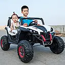 Дитячий електромобіль Баггі джип 4x4 M 3602 EBLR-1 білий, фото 7